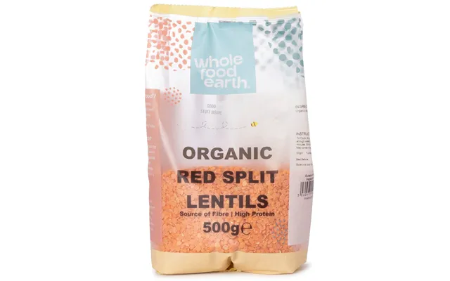 Organic Red Split Lentils - 500g