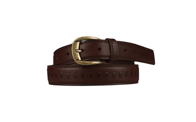 Outback 1.25 Wide Straight Stitch Full Grain Leather Belt - L