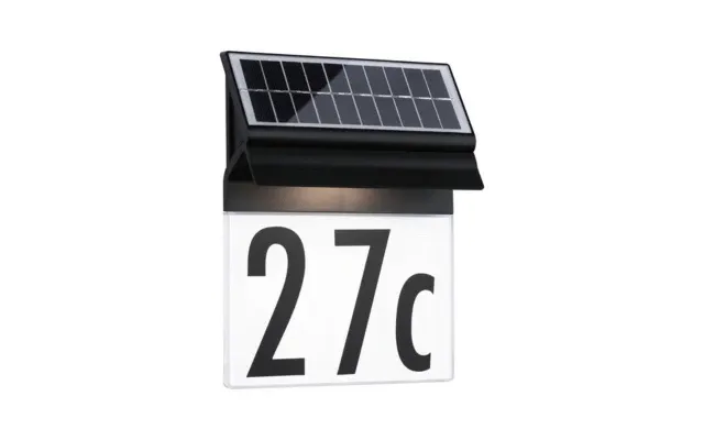 Outdoor Solar House Number Ip44 Long Operating Time