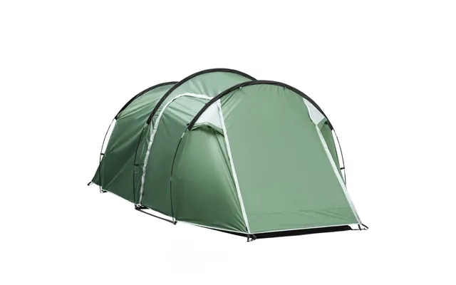 Outsunny 3 Man Camping Tent With Porch And Rainfly - Green product image