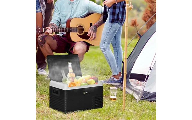 Outsunny 30l Car Refrigerator - Portable Compressor Car Fridge Freezer