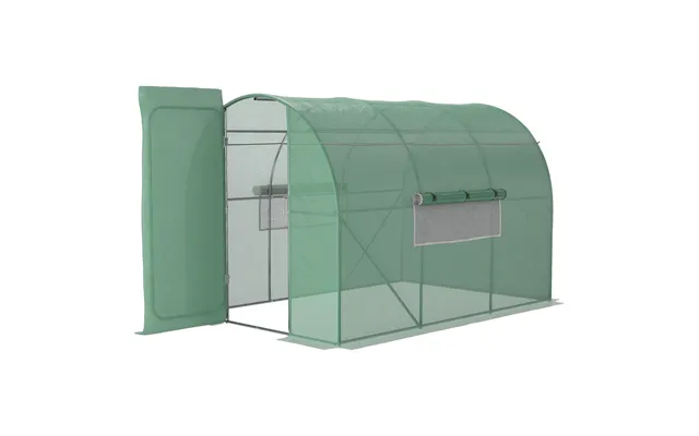 Outsunny 3x2m Walk-in Polytunnel Garden Greenhouse - High-quality Steel Frame, Durable Pe Cloth & Reinforced Design product image