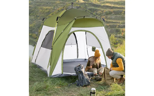 Outsunny 4 Person Automatic Camping Tent - Outdoor Pop Up Tent product image