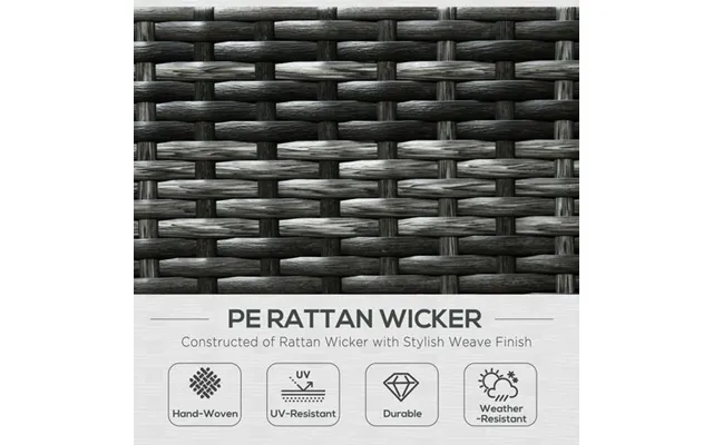 Outsunny 8 Pieces Patio Rattan Sofa Set Garden Furniture Set For Outdoor Grey product image