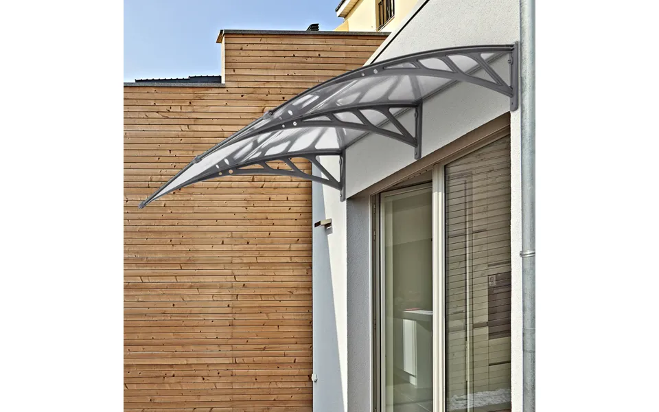 Outsunny Door Canopy Awning Outdoor Window Rain Shelter For Door 196 X 75cm