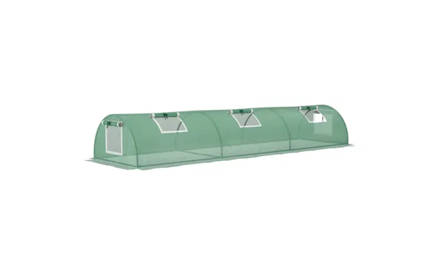 Outsunny Pe Mini Greenhouse - 3m Portable Tunnel Green House With 5 Mesh Windows product image