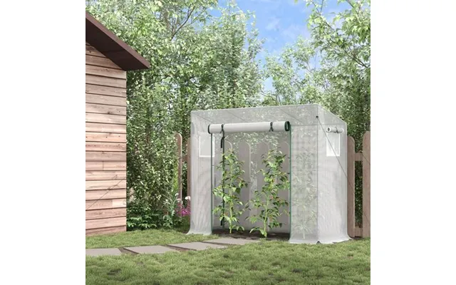 Outsunny Walk-in Garden Greenhouse Steel Frame - Roll Up Door product image