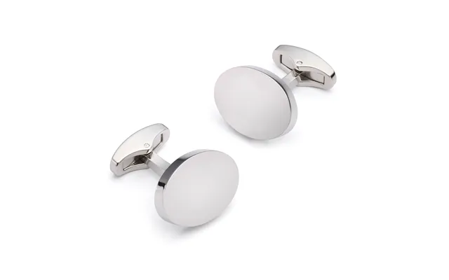Oval Cufflinks In Silver