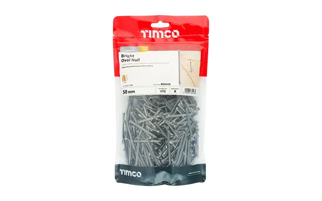 Oval Nails Bright 1kg Bags - 50mm