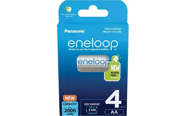 Panasonic Eneloop Rechargeable Ni-mh Batteries 4x Aa 1.2v 2000mah