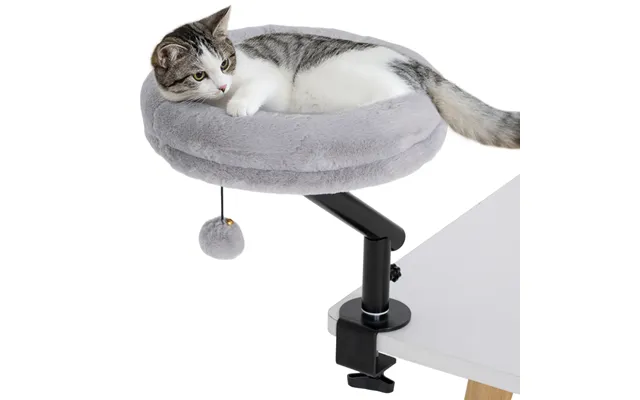 Pawhut Cat Bed For Desk - 360 Rotatable Adjustable Cat Nest Hammock