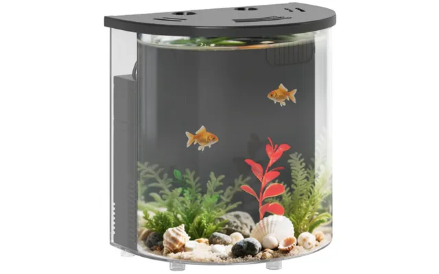 Pawhut Fish Tank - 3l Nano Aquarium Starter Kit With Filter System