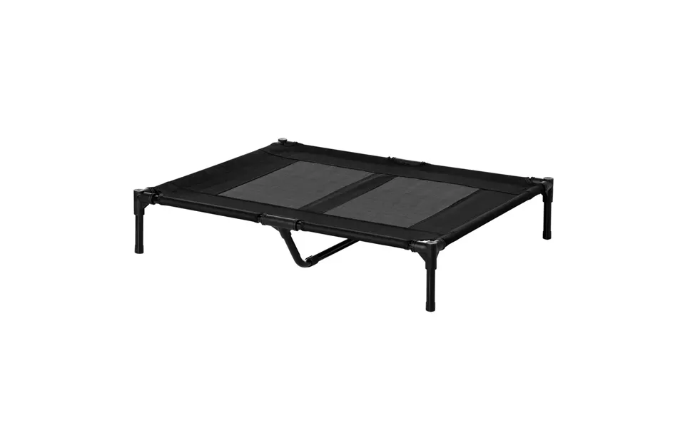 Pawhut Large Pet Cot Portable Dog Cat Sleep Bed Elevated Camping Outdoor Black