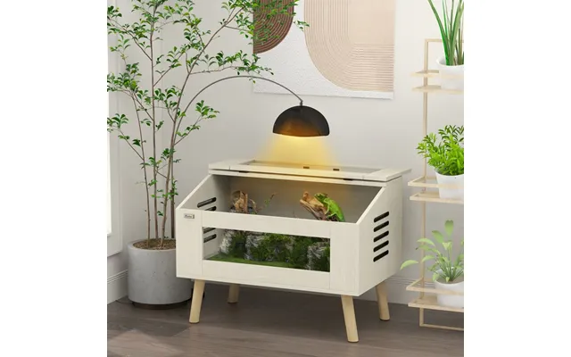 Pawhut Reptile Terrarium, 111l Snake Vivarium With Tempered Glass Windows - 100 X 50 X 60cm product image