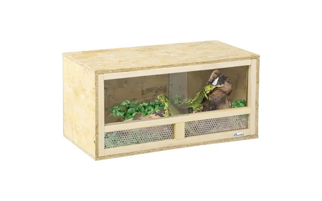Pawhut Reptile Terrarium W Transparent Sliding Doors - Breathable Mesh product image