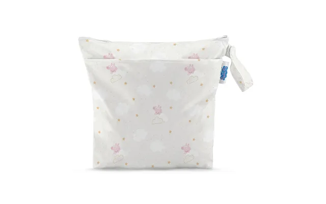 Peppa Pig Grab & Go Nappy Wet Bag - Peppa Clouds
