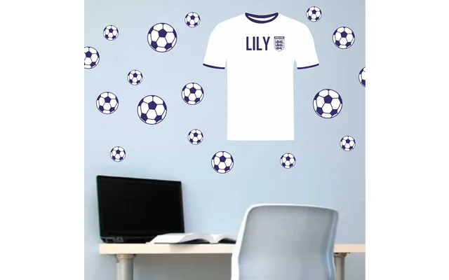 Personalised Football Themed Wall Sticker - Reusable, Removable