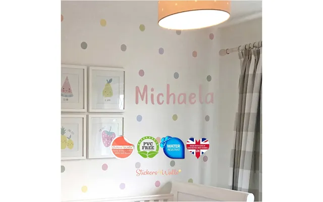 Personalised Kids Room Name Fabric Wall Sticker - Blues