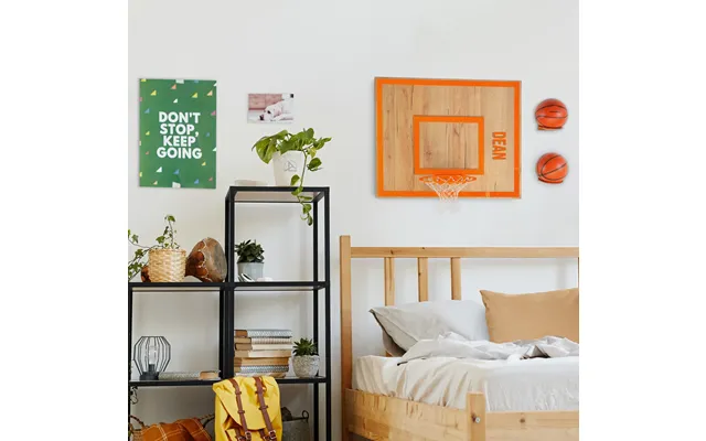 Personalization Wooden Single Hoop Savanna Tree - Orange Vertical Top-down Savanna Tree