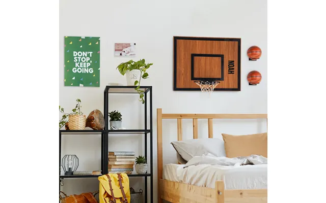 Personalization Wooden Single Hoop Walnut - Black Vertical Top-down Savanna Tree