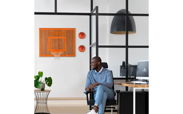 Personalization Wooden Single Hoop Walnut - Orange Horizontal From Left Savanna Tree
