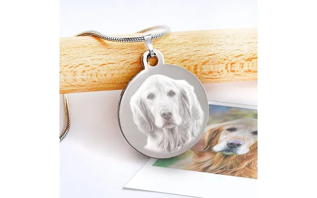Pet Memorial Necklace Personalised Pet Pendant With Custom Photo Engraving Gift