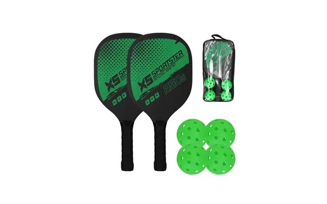 Pickleball Rackets Set Pickleball Paddle Set Of 2 Rackets & 4 Pickleballs Balls Pickle-ball Racquet With Balls Sports Ac