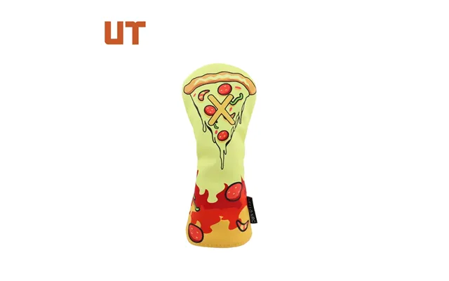Pizza Golf Club Headcover Driver Fairway Hybrid Head Cover Pu Leather Lined - Hybrid