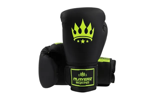 Playerz Spartech Boxing Gloves - Black Neon