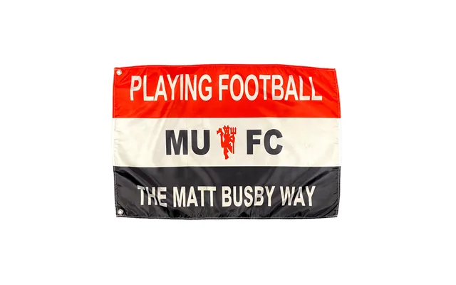 Playing Football The Matt Busby Way Flag - 5ft X 3ft 152cm X 90cm