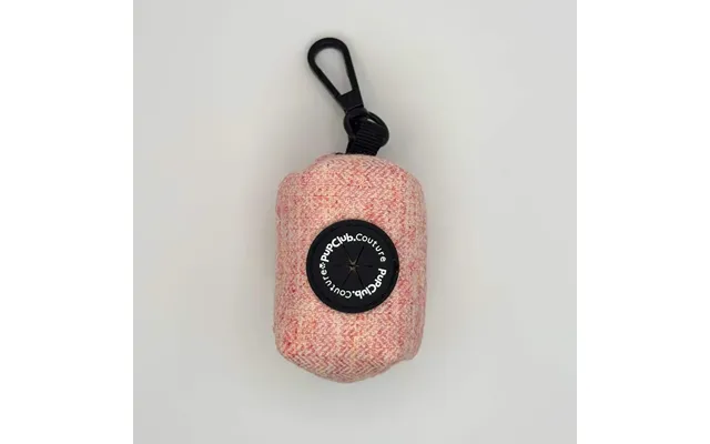 Poo Bag Holder - Tweed Pink