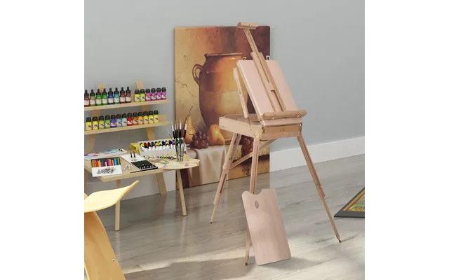 Portable Folding French Tripod Easel - Wooden Sketching Board For Artists