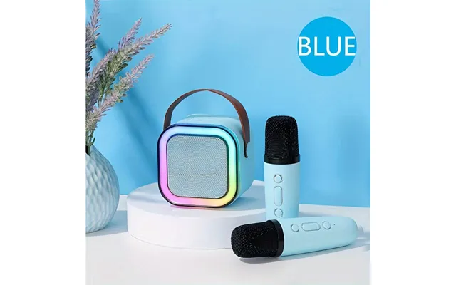 Portable Karaoke Machine With Wireless Microphone & Rgb Lights - Bluetooth Speaker With Usb, Stereo Sound