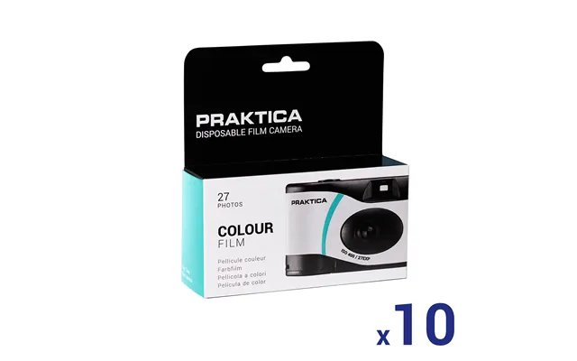 Praktica Single Use Disposable Colour Film Camera With Flash - Blue