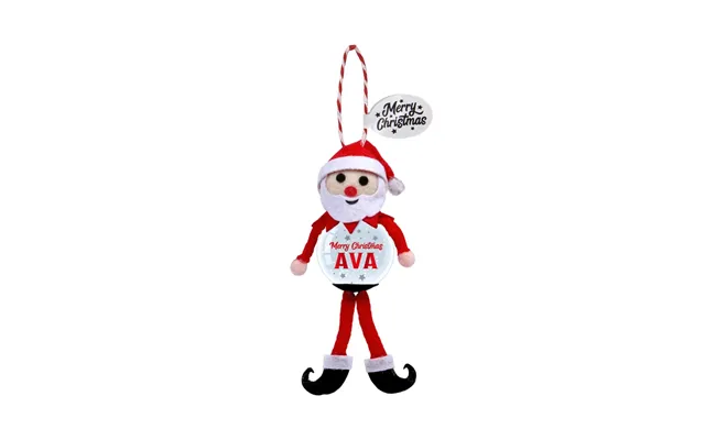 Pre-personalised Snowglobe Santa Elf Christmas Tree Decoration Gift - Ava