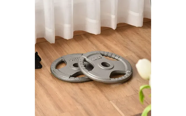 Premium 10kg Olympic Weight Plates Set Of 2 - High-quality Steel For Strength Training & Home Gym Workouts product image