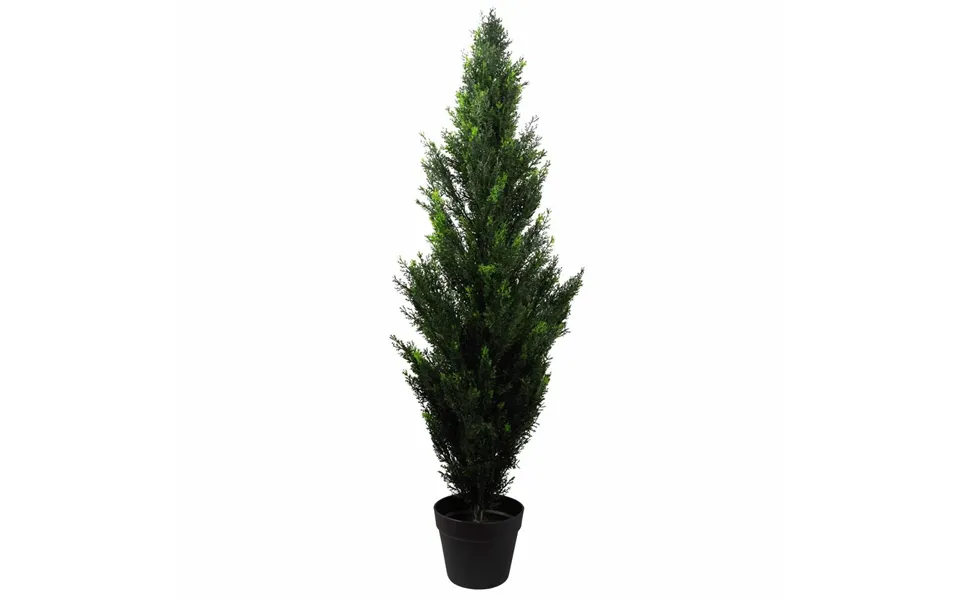 Premium 120cm Uv Resistant Artificial Cedar Cypress Topiary - Lifelike Foliage, Indoor Outdoor Use