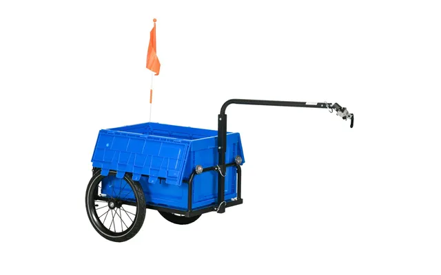 Premium 2-in-1 Bicycle Trailer & Storage Box - Foldable, High-quality, Durable Blue product image