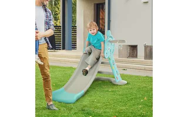 Premium 2-in-1 Kids Slide With Basketball Hoop - Quality & Fun For Ages 18m-4y