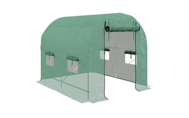 Premium 2.5x2m Polytunnel Greenhouse W Steel Frame & Roll-up Door - High-quality, Durable & Easy Assembly product image