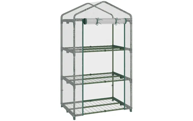 Premium 3 Tier Mini Greenhouse - Roll Up Door product image