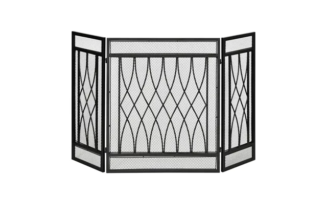 Premium 3-panel Fireplace Screen Metal Mesh Safety Guard - Protects Against Fire Sparks