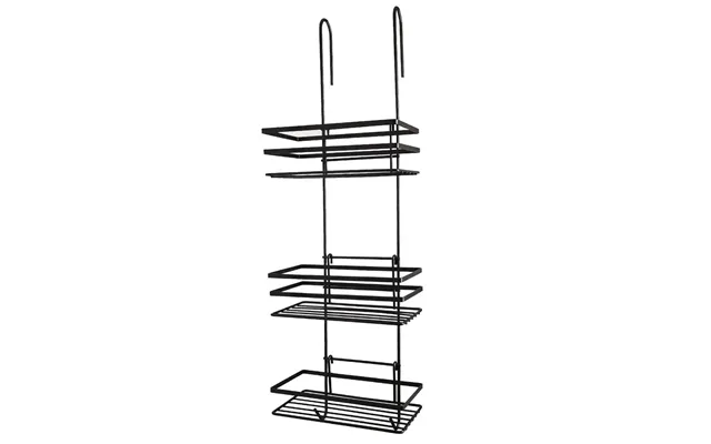 Premium 3-tier Hanging Shower Caddy In Black - Rust-proof, Waterproof, Easy To Fit