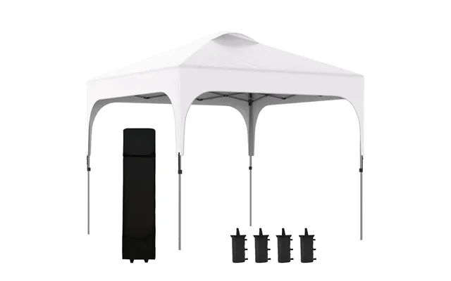 Premium 3x3m Pop Up Gazebo - Carry Bag, 4 Leg Weight Bags, White product image