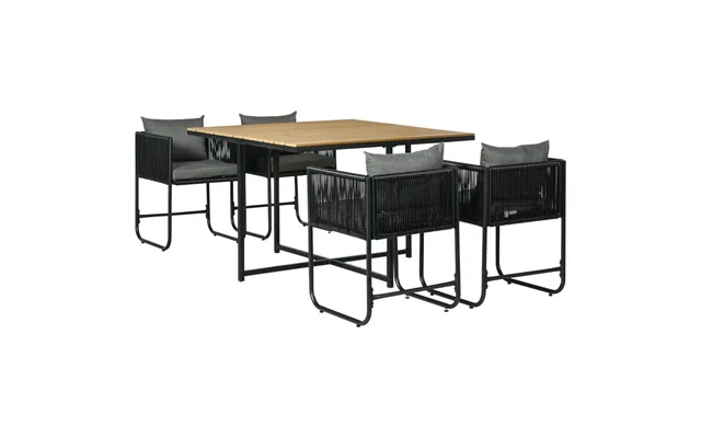 Premium 5-pc Rattan Dining Set Stylish - Space-saving & Comfortable Outdoor Furniture product image