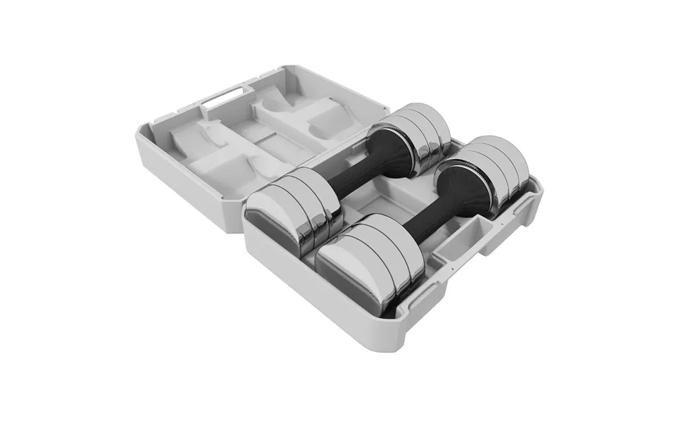 Premium Adjustable Dumbbells Set - 10kg X 2, Free Storage Box, Perfect For Fitness & Strength