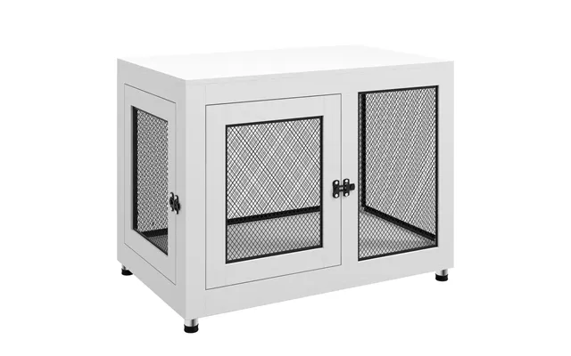 Premium Dog Kennel Furniture Stylish End Table With Cushion For Medium And Large Dogs