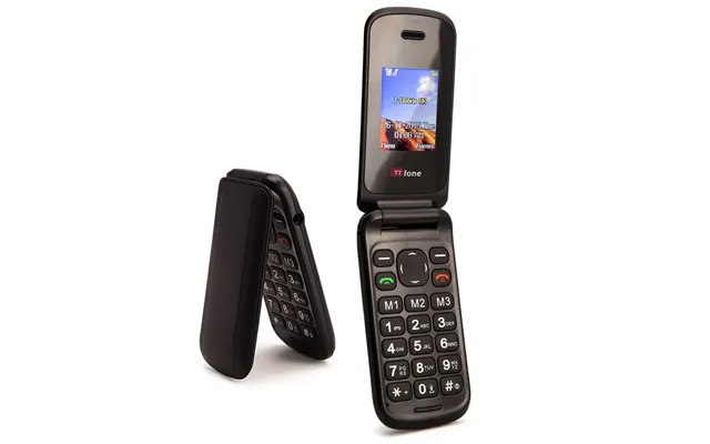 Premium Flip Phone Ttfone Tt140 Black - Charger