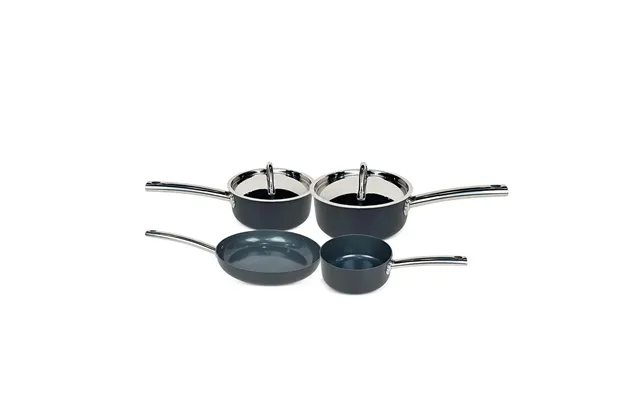 Premium Hard Anodised 4-piece Pan Set Perfect For Serious Cooks