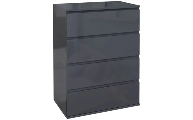 Premium Homcom High Gloss Bedroom Chest - 4 Drawers Dresser, Organizing Drawer Unit product image